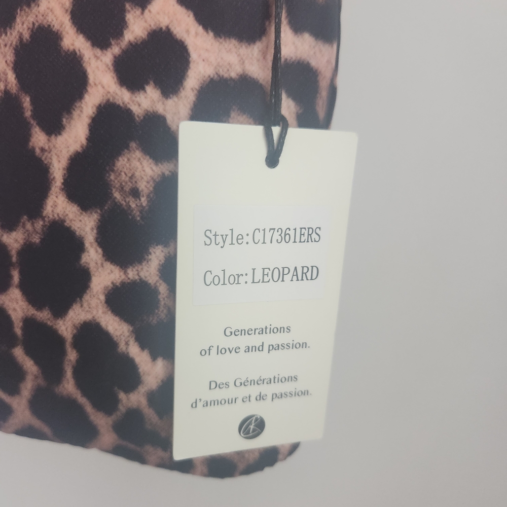 Kate & Alex Cuffaro Nylon Leopard Print Crossbody Bag - Picture 3 of 15